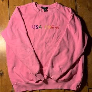 Hot pink sweatshirt